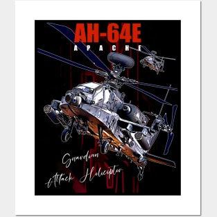 AH-64E Apache Guardian attack helicopter Posters and Art